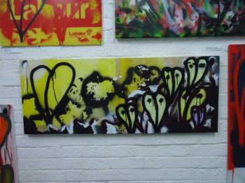 Leaves growing on a found piece of board...