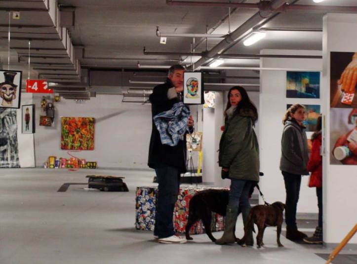 Late dogs.... the art has now left the car park, big thanks to all who came and especially Vanya Balogh and team....