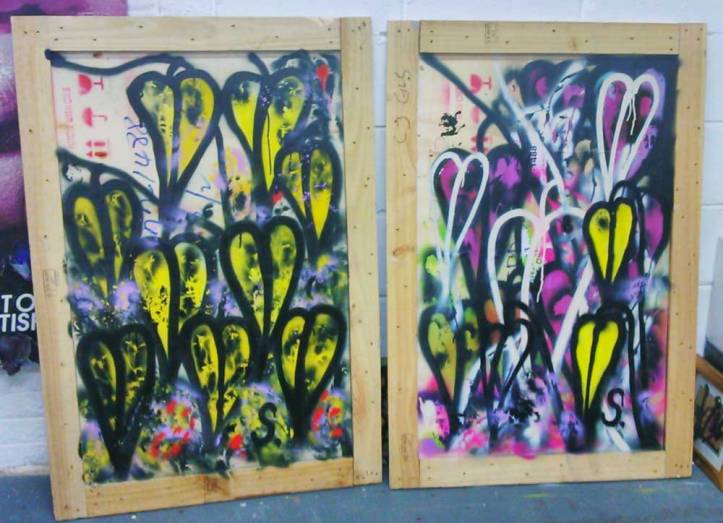 Growth on big wooden packing cases (work in progress)