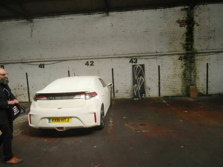 Things painted on and left at the Liverpool Art Car Boot Fair