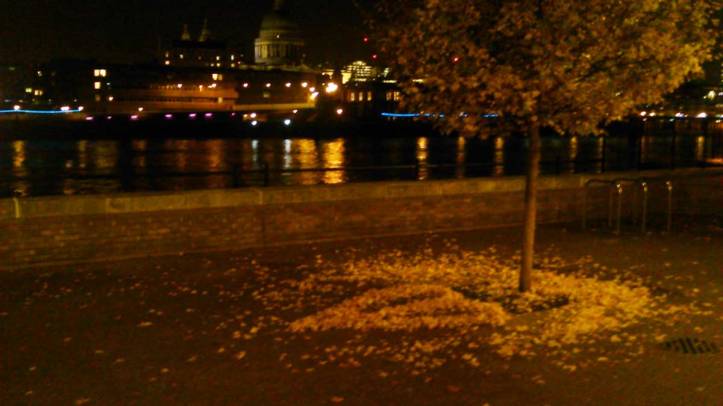 Leaves, a series of works left to blow away in the wind (Sean Worrall, 2015)