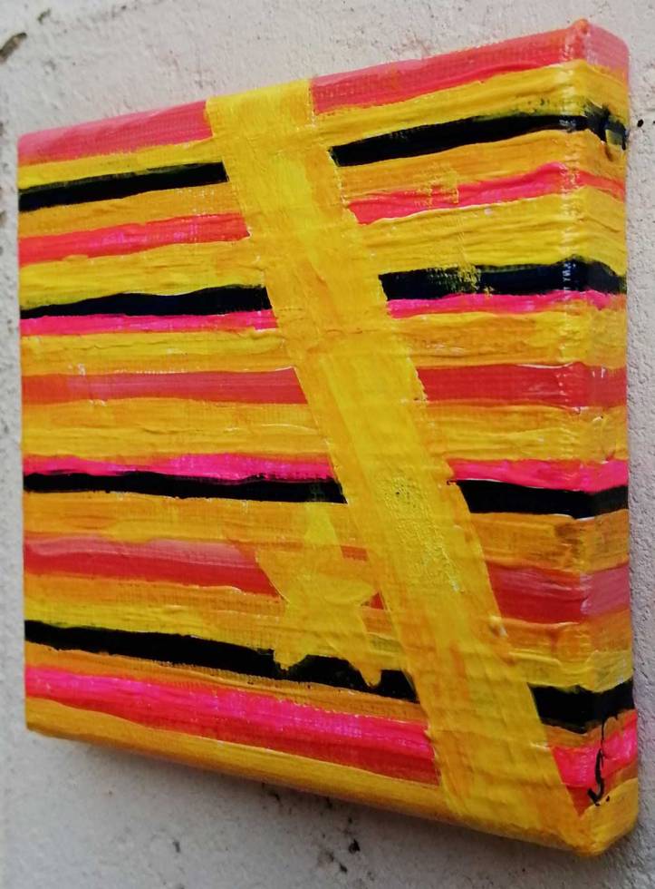 Ten:115 (Previous)" - 3rd November 2020 - Acrylic on canvas, 10cm x 10cm x 1cm