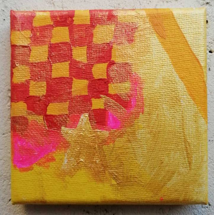 "Ten:118 (Next)" - 6th November 2020 - Acrylic on canvas, 10x10x1cm